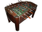 Bar hardwood veneer football table / foosball