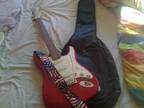 westfield guitar (right handed) red